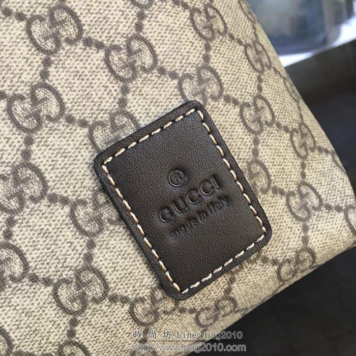 GUCCI 古馳男包 新款 854364 黑色雙G花紋 高級帆布 Gucci單肩郵差包